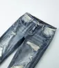 Heren jeans designer jeans am jeans 8812 hoogwaardige mode patchwork gescheurd leggings 28-40