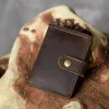 Portefeuilles vintage mecs de crédit détenteurs de cartes de crédit Crazy Horse en cuir Carte de commerce portefeuille unisexe en cuir authentique support d'identité en gros MC310