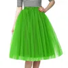 Jupes Jupe de natation pour femmes décontractée mignon classique élégant en vert solide performance tulle long