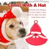 Hondenkleding Kerstmis huisdier Cloak Warm verdikt creatieve kattenkleding met hoed rood feestelijk voor kleine medium huisdieren vieren festival