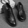 Casual Shoes Men orygine skórzane wysokiej jakości męskie sukienki biznesowe Oxfords Rozmiar 37-47