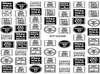 12pcslot 3D Nail Stickers Waterproof Decals Foil Sticker Manicure Selfadhesive Luxurious Designer 30 artiklar för Välj DIY LOGO236295797