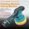 Poleringsmaskin för bil 12v trådlös polermaskin 8 växlar 380W Automotive Electric Waxing Repairing Wireless Sander Polish 240409