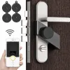 Contrôlez le verrouillage de porte de porte intelligente argent S3 S3 Lock sans touche Emplace pour attacher l'application de contrôle du téléphone de verrouillage électronique compatible Bluetooth compatible