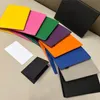 10a Men Women Saffiano Leather Card Holder Triangle Designer Hoge kwaliteit Binnen zes creditcard slots