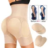 Fake Ass Sexy Butt Lifter Shaper High midja Slim Hip Lifting Body Shapers med höfter vadderade formkontroll trosor för kvinnor 240420