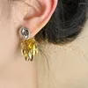 Boucles d'oreilles en peluche bijoux de mode vintage Temperament métallique pour femmes 2024 tendance simplement concevoir des accessoires d'oreille vendeurs