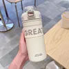 Water Bottles Cup For Boys Double Drink Couples Sports Insulation Girls Minimalist Women Portable Men's High Beauty Adult