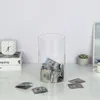 Clear Bank Box Dålig akrylbesparande pengar Box Transparent Piggy Bank Cube Saving Coins Storage Box Money Saving Jar Gift 240415