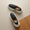 Casual schoenen Lanxuryee 2024 Aankomst Loafers Hoge hakronde Toe Spring vrouwen Vulkaniseerde luxe toenemende platform sneakers