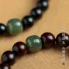 Strand Natural Lobular Red Sandalwood Hand String Bracet's Style's Style Bracelet Bracet Bracest Ornements Hetian Jade Femmes