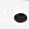 Enveloppe-cadeau 10pcs Boîtes à gâteaux en plastique transparent Plateaux de contenant de lune à œufs de lune Emballage de bonbons de mariage pour anniversaire décor de fête de Noël