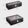 Handmade Wood Watch Box 6/10/12 Grids Watches Display Case Jewelry Holder Storage Organizer for Watch Holding 240416