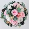 Fleurs décoratives 12 pcs / boîtes Fleur préservée bouquet artificiel décor de mariage cadeau frais