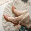 Sukienka Buty Pumps Spring and Autumn Modna moda neutralna spiczaste usta grube pięta buty dla kobiet w rozmiarze 30-48