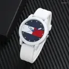 Zegarwatches mężczyzn kolorowy galaretowy silikonowy zespół kwarcowy zegarek dla kobiet minimalistycznych na nadgarstek dla kobiet reloj para mujer