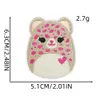 Round Animal Iron on Patches Cute Cartoon Pig Cow Embroidered Patch Sew on Applique Repair for Kids Clothes Dress T-Shirt Pants Jacket Backpack DIY Accessory