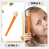 PCS Carrot Gel Pens Ball Firma Riutilizzabile BallPoint Cine Funny Novelty Writing per Pasqua Stationary