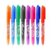 Penne 8pcs Gel Pen cancellabile 0,5 mm Manico colorato per lavabili Magic Riemute di penna cancellabile per gli strumenti di scrittura scolastica Kawaii Stationery