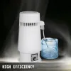 Purifiers VeVor 4L Pure Water Filter Filter Rostfritt stål Hem justerbar temp Vattenflaskdestiller Electric Dental Distillation Purifier