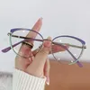 Solglasögon Blue Light Blocking Glasses Män Kvinnor Square glasögon Optiskt skådespelare Goggles Eye Protection Glass Fashion Eyewear