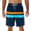 Mentes de natation shorts Stripe 3d Surfing Board Short Kids Beach Men Swim Trunks Masculina Sports Fitness Pantal
