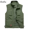 Accessoires Bolubao Mens Mesh Vest Multi Pocket Pocket Souchon de pêche à sec