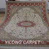 Tapijten yilong 10'x14 'Perzische traditionele oosterse wollen tapijten Beige Exquisite Area tapijt (1491)