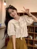 Blouses des femmes Blusas Mujer de Moda Shirt Casual Summer Summer Vintage Tops Femmes Coréen Shorts Blouse Elegant