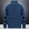 Jackets masculinos Caminhando Men Men Roupos Esportivos ao ar livre Velvo à prova de vento Autumn Winter acampamento quente Trekking Skiing sobretudo