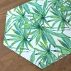 Table Runner DUNXDECO Cotton Canvas Tablecloth Asia Tropic Leaf Country Style Party Decoration Mesa Cover Mat Fresh Green Fabric