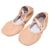 Dansschoenen zwart wit vlees rode meisjes leren ballet voor vrouwen meisje comfortabele varkenskin volwassen kinderen yoga gym dansen