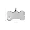 Hundhalsar 10 st tag Pet Present ID -taggar Personlig krage namn ihåligt ut metall Small Engraved