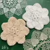 Table Cloth Retro Style Handmade Lace Bobbin Elegant Cotton Banquet Wedding Tablemat Doily