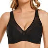 BRAS SEXY WOMENS Dantel Örgü Minimatör Tam Kapsam Yastıklı Olmayan Baliye 38 40 42 C D E F G Katı Konfor Pürüzsüz V-Neck Bralette