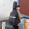 Cases Black Guitar Bag 40 /41 Inch Wearable Guitar Backpack 36 /38 Folk Classical Thickened Waterproof Oxford Bass Case