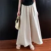 Skirts Alien Kitty A-Line Women Elegant High Street 2024 Daily Slim Chic Loose Summer Solid Work Wear Gentle Office Lady