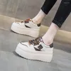 Casual Shoes AUTUSPIN Women Platforms 2024 Spring Summer Fashion Mixed Colors Genuine Leather Sneakers Woman Daily Sport Shoe