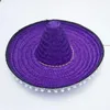 Beretten kleurrijke brede rand Mexicaanse feestmuts zomer sombrero stro hoeden decor Halloween Sun Men