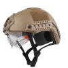 Helmen tactische jaging paintball bescherming uitrusting USMC mh type snelle helm met een bril leger helmen militaire airsoft schiethelm