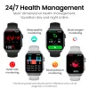 Смотрите Haylou Watch S8 SmartWatch 1.96 '' Амоль -изогнутый экран BT5.3 Bluetooth Call Ai Voice Assistant 20 дней умные часы для мужчин