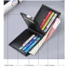 Brieftaschen Williampolo Herren schlanker Brieftasche echter Leder Mini Geldbeutel Casual Design BIFOLD Wallet Marke Kurzschlug Wallet Wallet