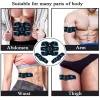 Kontroll fjärrkontroller EMS Muscle Stimulator Smart Electric Fiess Abdominal Training Viktförlust Klistermärken Body Slimming Massager