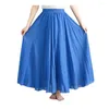 Spódnice kobiety długie spódnica elastyczna tiul z wysokim talią A-line wróżka duża rąbek 2024