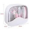 Cabeças cuidados de manicure pente de segurança recém -nascido, escova de cabelo, escova de dentes, cortador de unhas cuidando de cuidados de saúde de saúde 7pcs kit de manobra