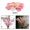 Decorative Flowers Cherry Blossom Petals 3cm 500 Pieces Plum Fake Flower For Wreath Garden Indoor Outdoor Party Decorations Table