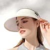 Berets Sun Protection Hut leere Top -Hüte Sommer atmungsaktive Kappe Frauen Verstellbarer UV Sport Tennis Running Sonnenschutzmittel