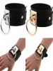 PU Leather Wristband Bracelet Cuff Goth Metal Armbands Gothic Punk Bracelets 2020 New Fashion Women Men Cosplay Ornaments2233021