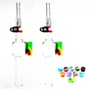 Wholesale 18mm 14mm Glass Collectors Kit with Hookah Silicone Container Reclaimer Keck Clips Quartz Tip for water dab rig bong