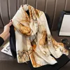 Модные аксессуары Scarf Summer Women Leisure Thin Spet Seelce Comense Outdoor Beach 180*90 см шелковой шарф